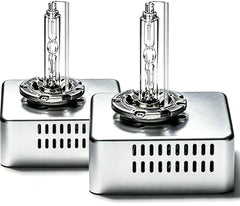 FAXCARS D5S front packaging showing two replacement xenon bulbs and benefits
