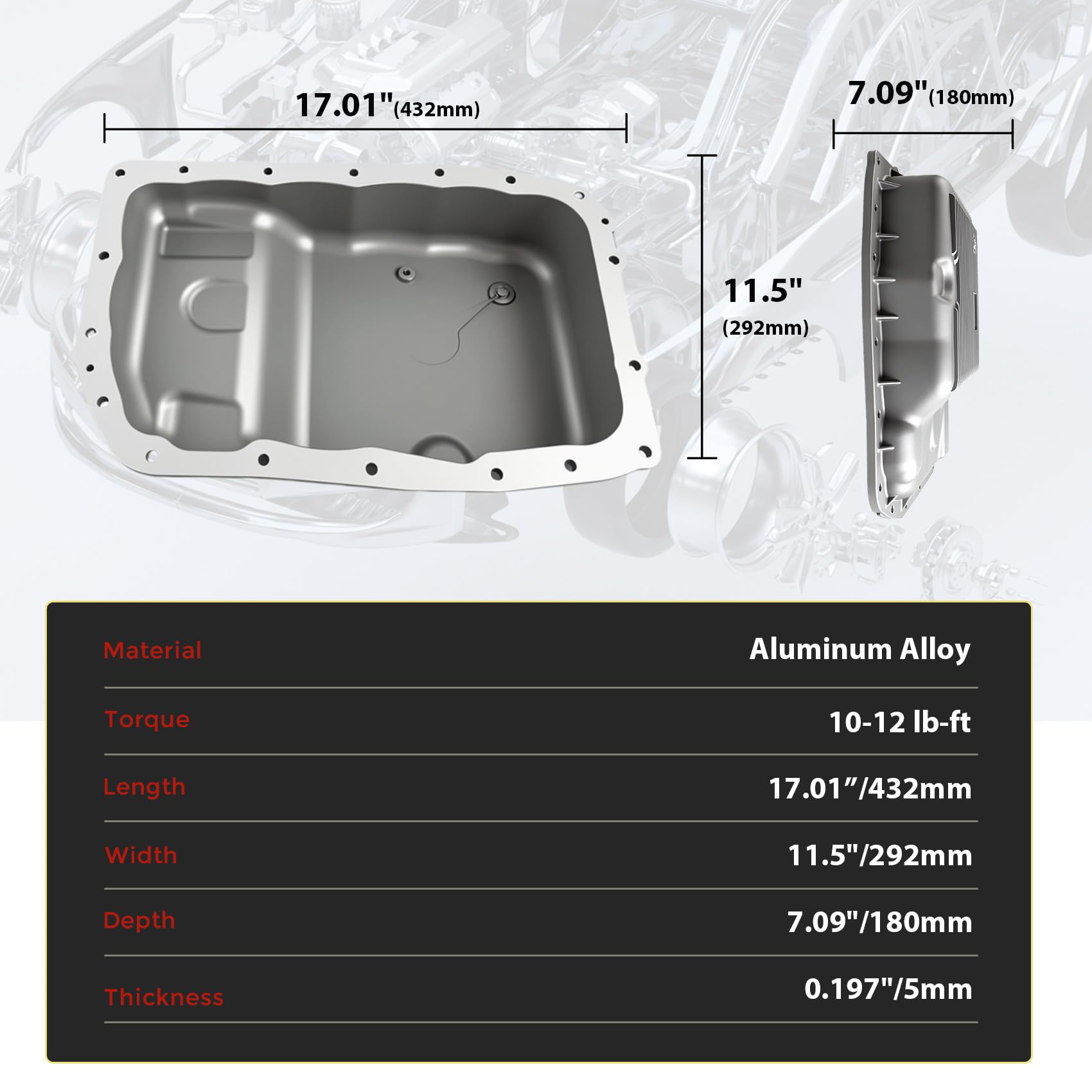 FBXINTUM pan beside ruler showing dimensions for correct size verification benefit