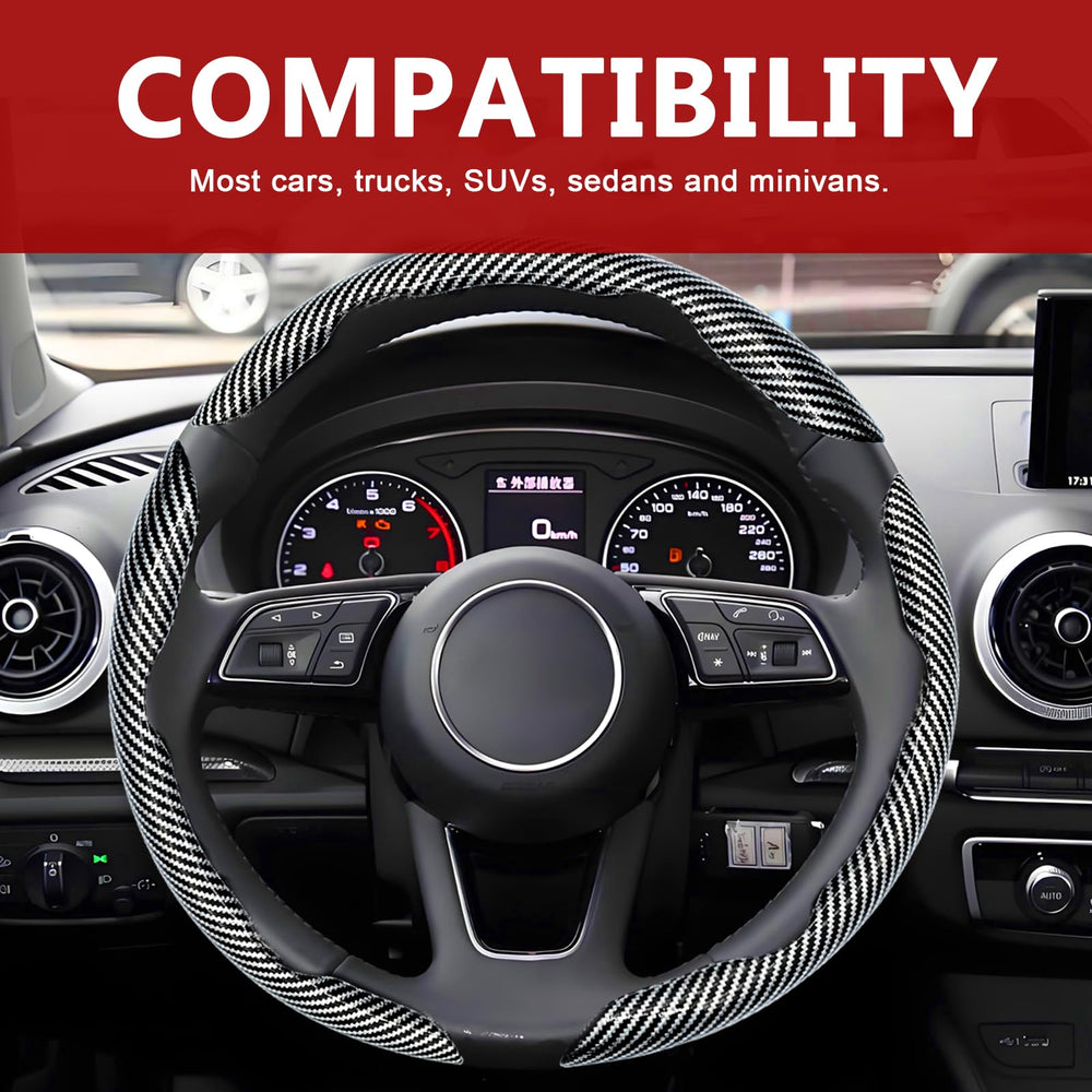 FDCTSD lifestyle shot with hands on wheel showing comfort and anti-slip benefit