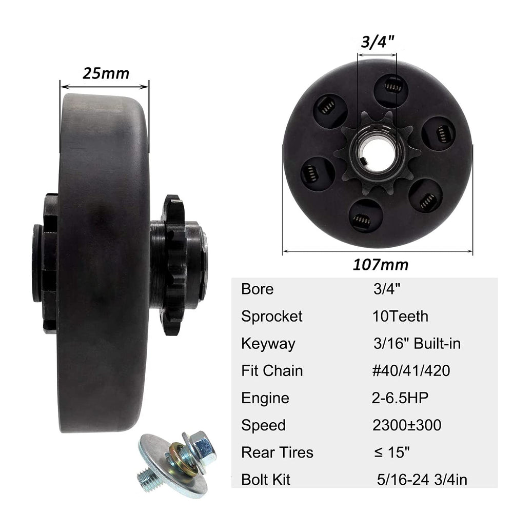 FDJ clutch sprocket close-up highlighting ten robust teeth for reliable engagement