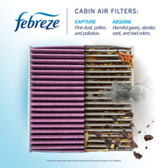 Febreze activated charcoal detail highlighting odor adsorption capability