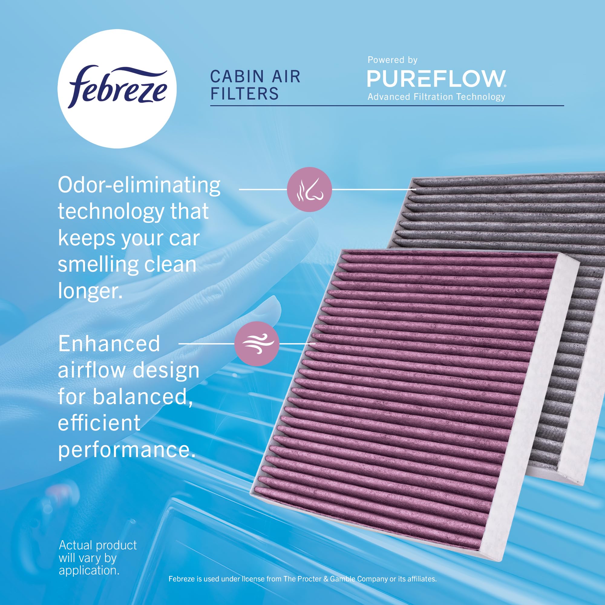 Febreze packaging QR code for installation videos and quick setup