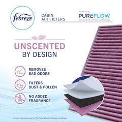 Febreze PUREFLOW installation diagram and QR code guiding quick replacement