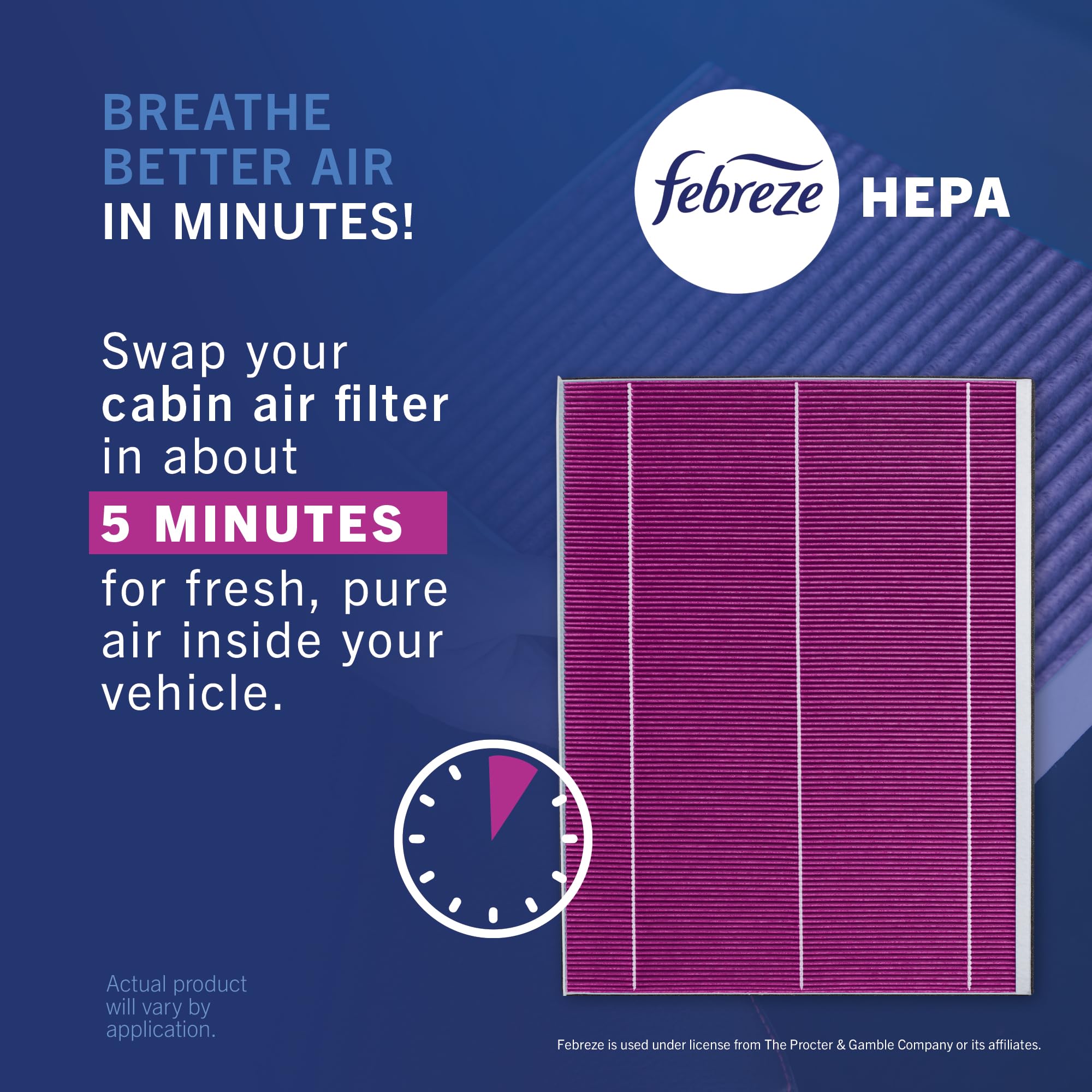 Febreze packaging QR code label linking to step-by-step install video