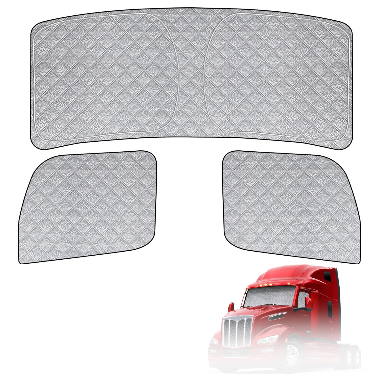 Federedevo front windshield cover installed reducing glare and heat