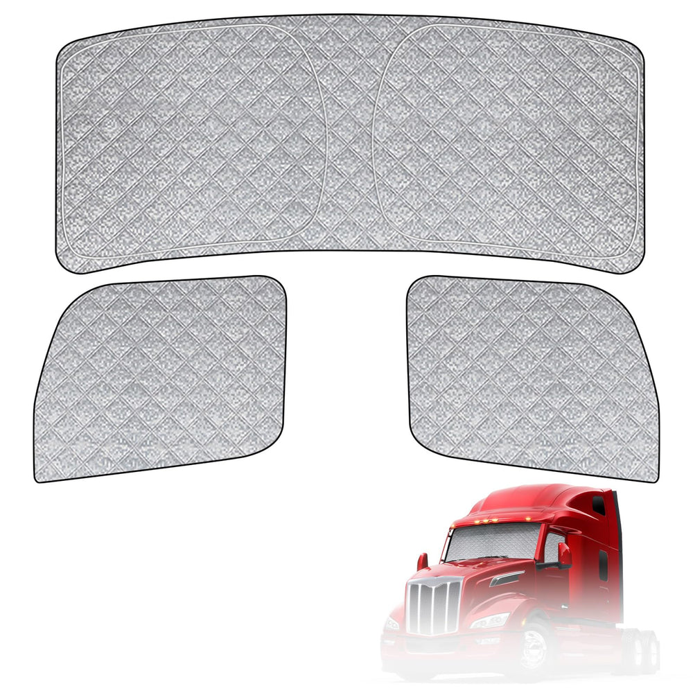 Federedevo front windshield cover installed reducing glare and heat