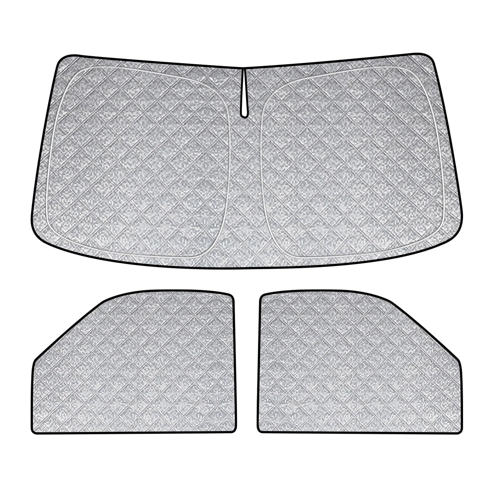 Federedevo front windshield shade in place protecting van interior