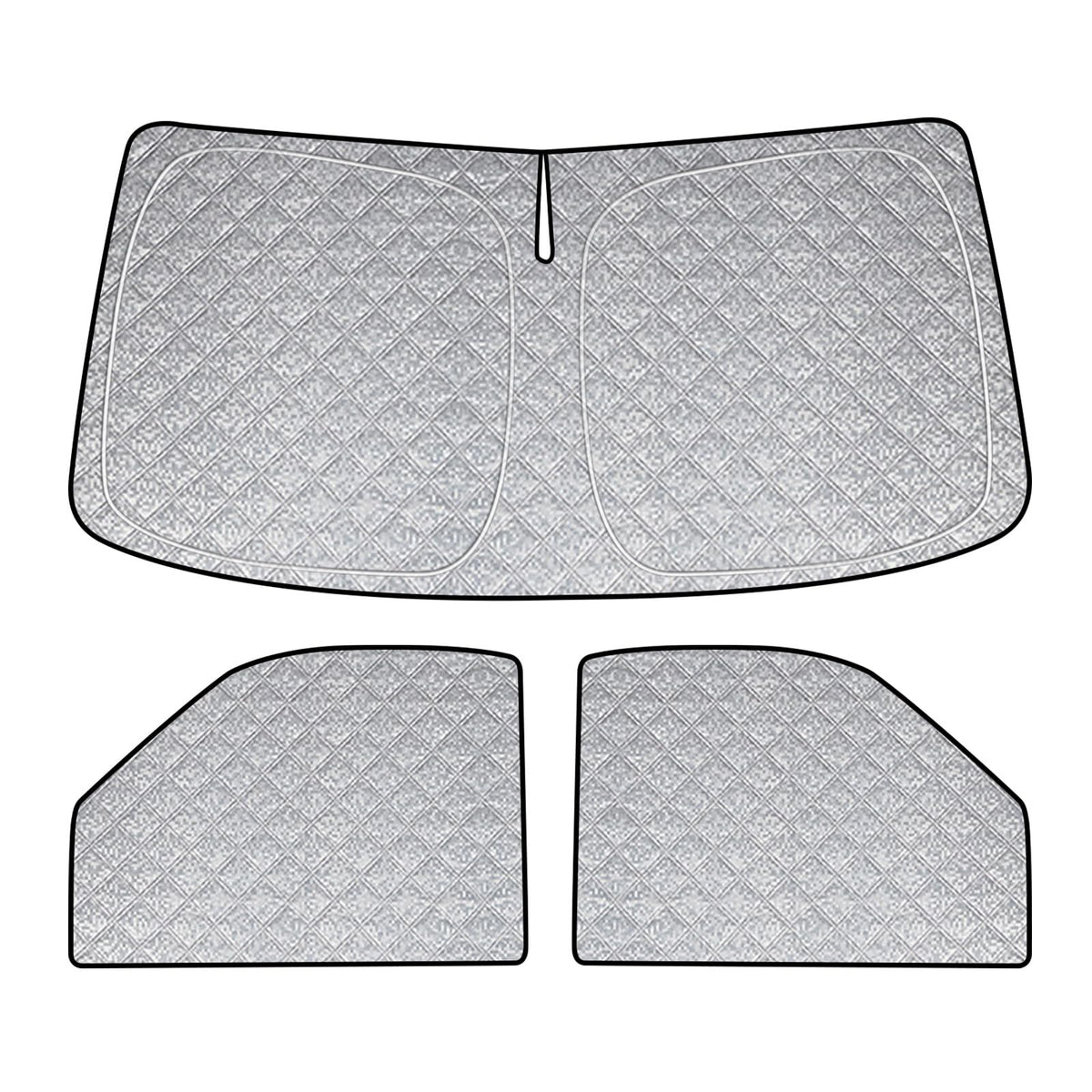 Federedevo front windshield shade in place protecting van interior
