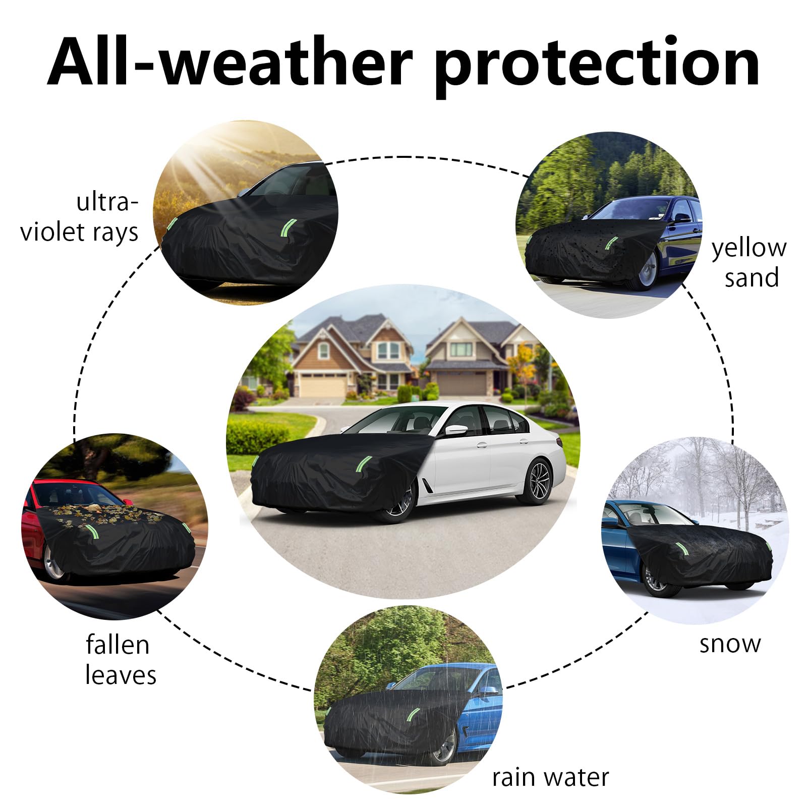 Federedevo installed on a sedan offering front-end protection