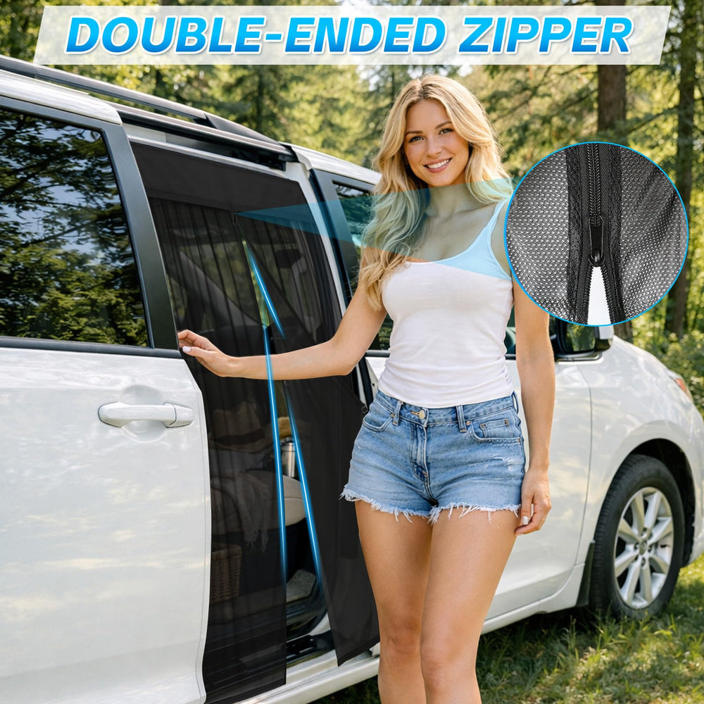 Federedevo magnetic perimeter attaching cleanly to van door frame