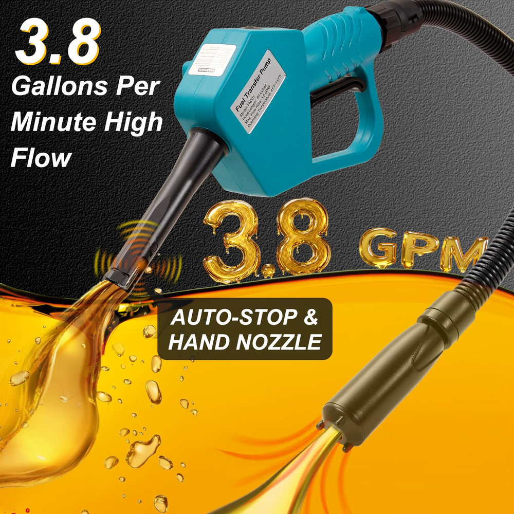 FEEDRON pump transferring gasoline into a tank for fast refueling