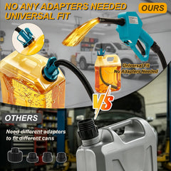 FEEDRON slidable clamp sealing a gas can to prevent spills