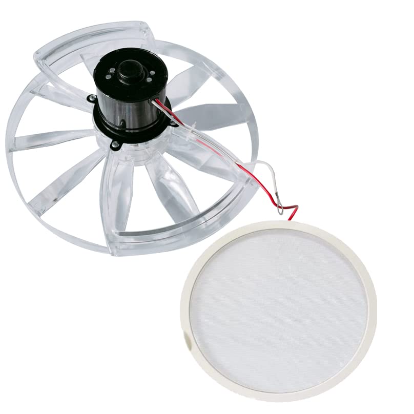 feeoveo front assembly showing complete motor and blade, improves RV airflow