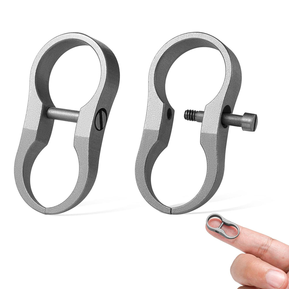 FEGVE front view of titanium shackle showing compact design and strength