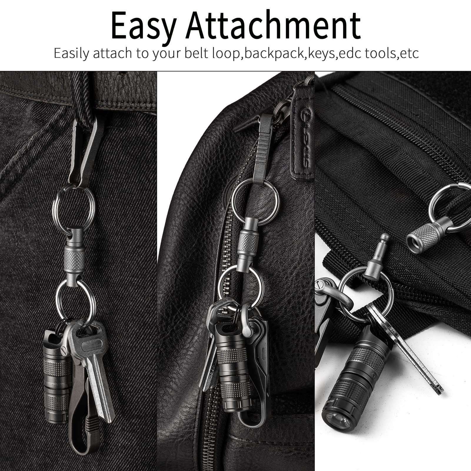 FEGVE keychain next to coin to show lightweight size and pocket-friendly benefit