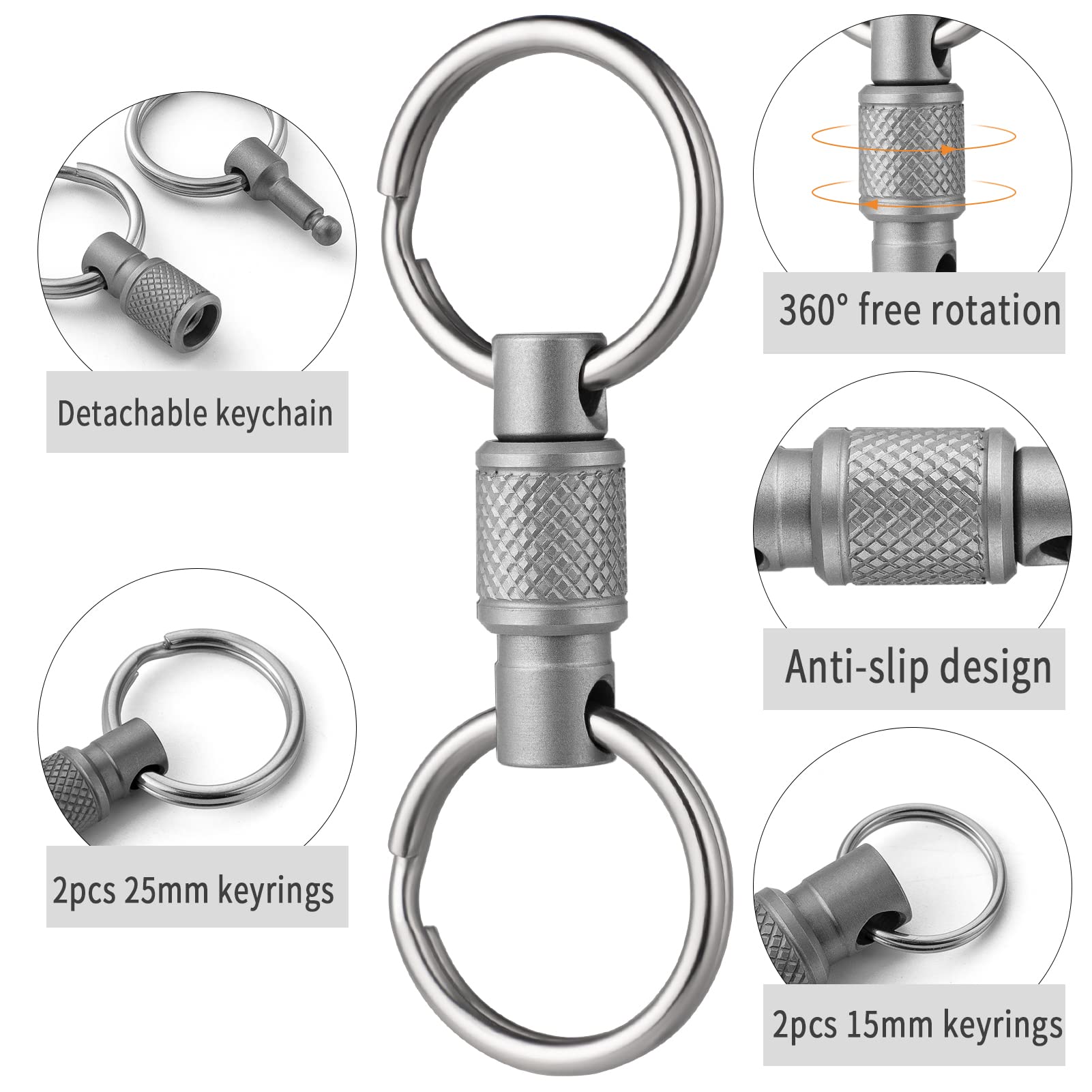 FEGVE demonstration of swivel action in hand for tangle-free rotation benefit