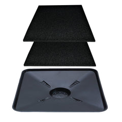 FEICHANGHAO front view drain pan showing large catch area and tidy containment benefit