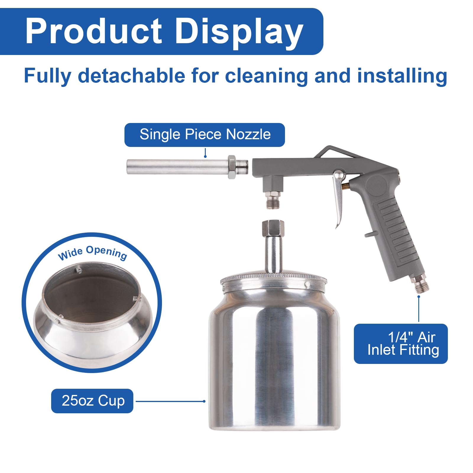 Feikenee nozzle and spray pattern demonstration for consistent even undercoating coverage