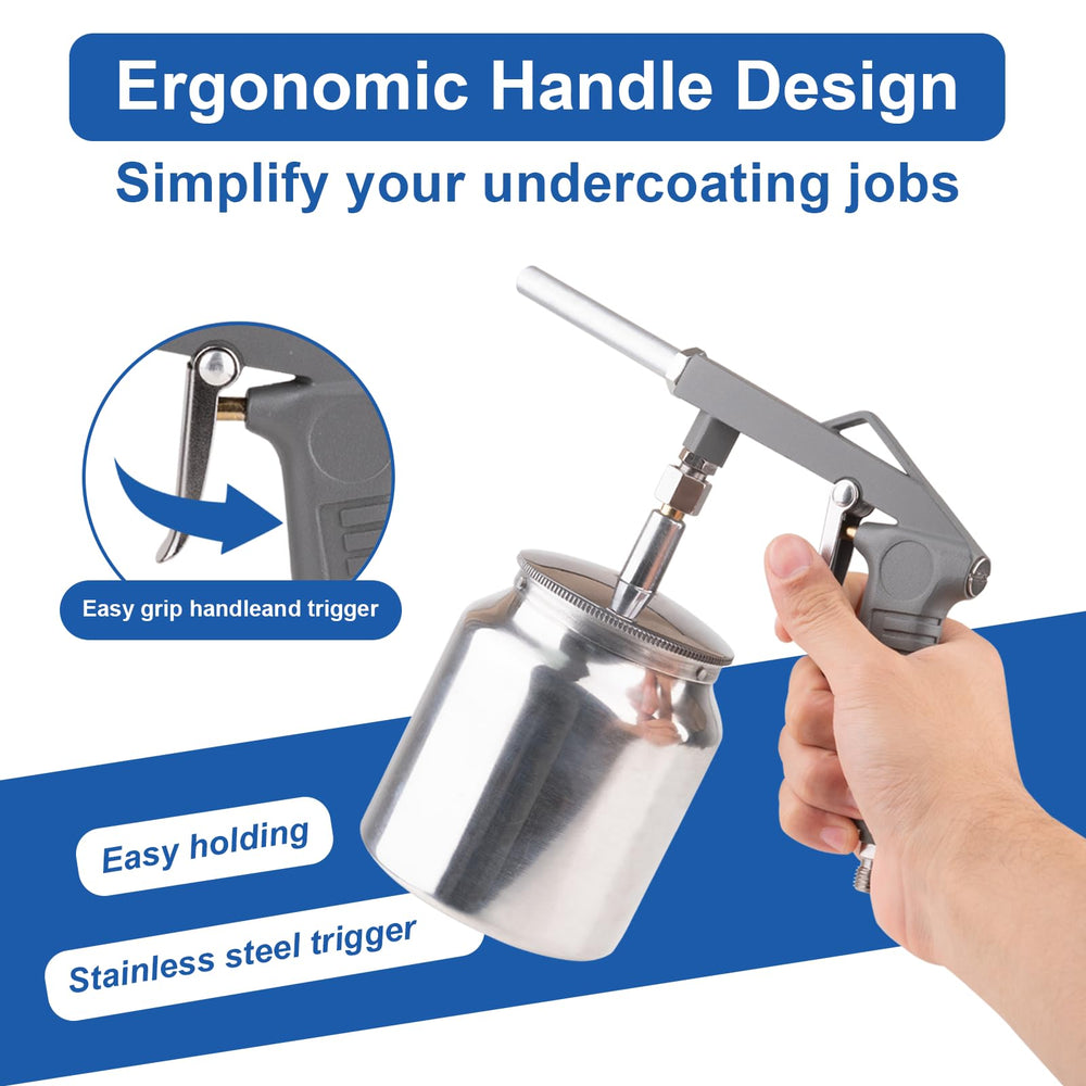 Feikenee trigger handle closeup highlighting ergonomic grip for reduced hand fatigue