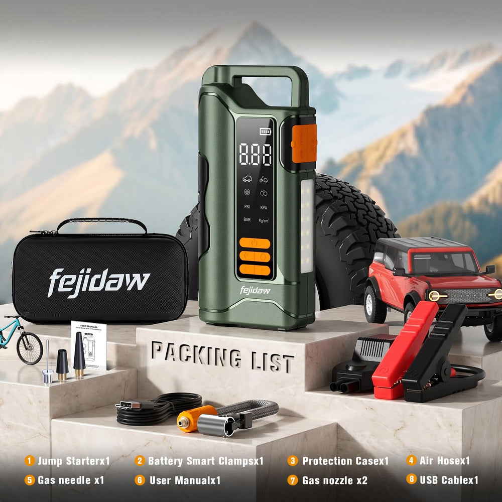 fejidaw EVA carry case with accessories kept organized for easy transport