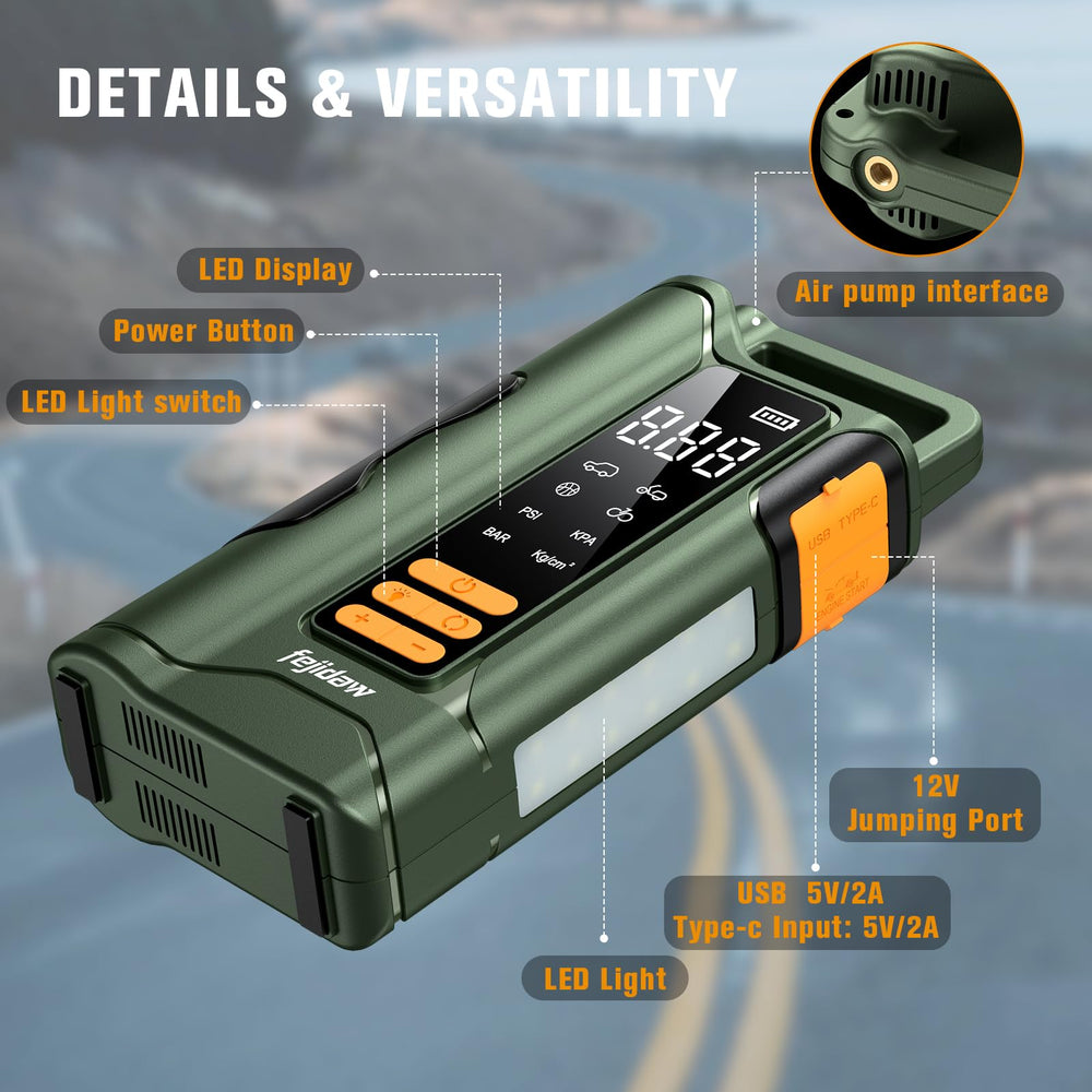 fejidaw unit inside EVA carry case beside ruler demonstrating compact scale