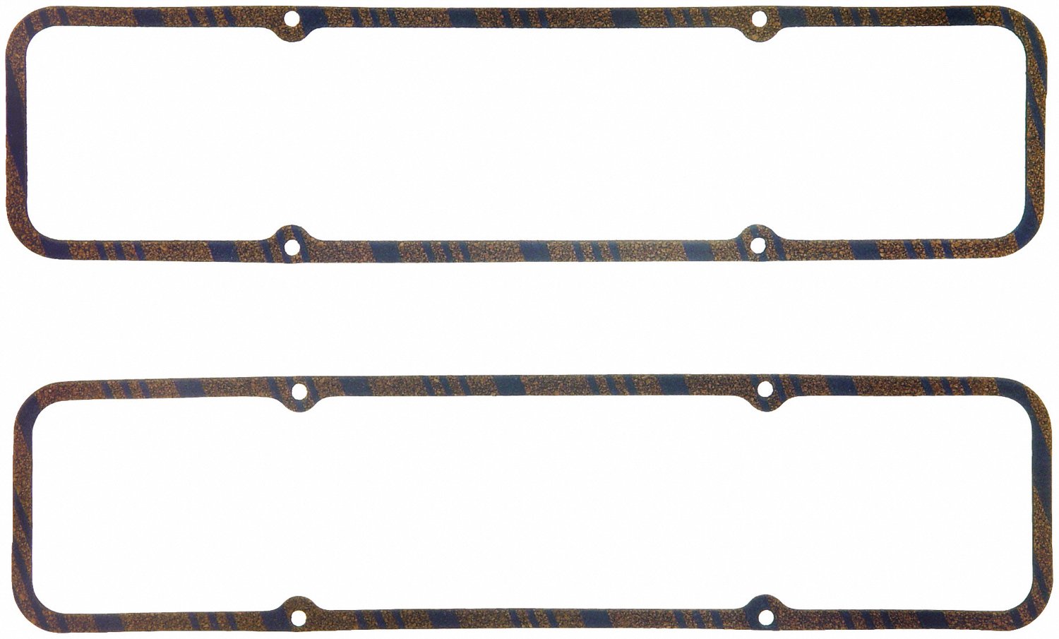 Fel-Pro 1604 close-up on cork-lam gasket material, highlights durable thick seal