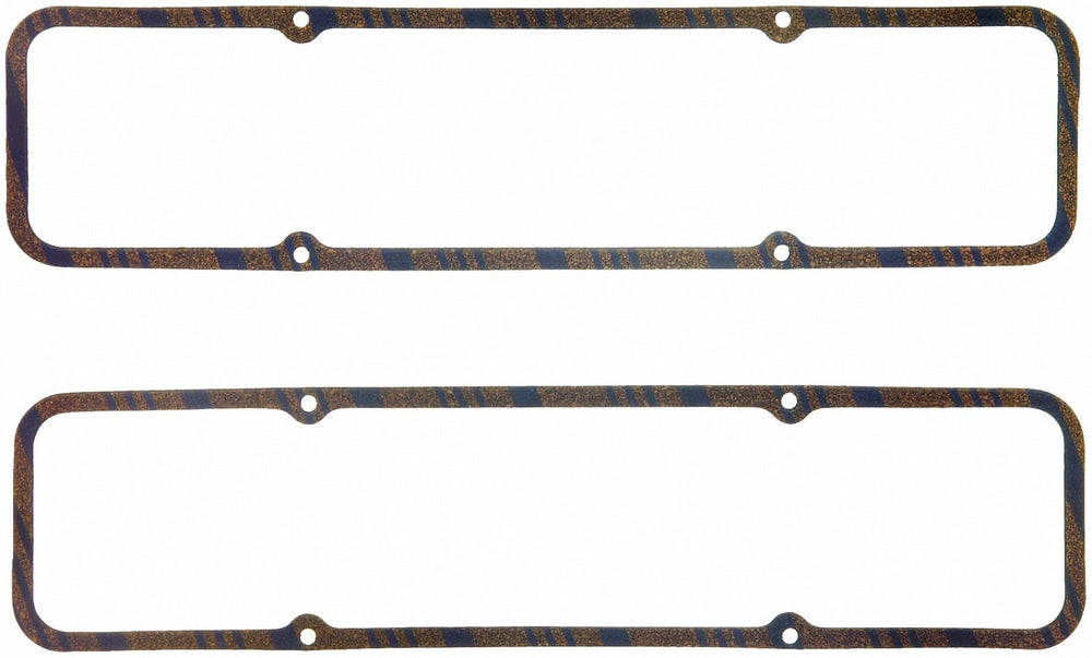 Fel-Pro 1604 close-up on cork-lam gasket material, highlights durable thick seal
