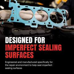 Fel-Pro close-up of embossed sealing beads, improving leak resistance