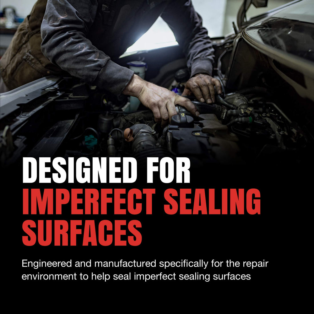 Fel-Pro close-up of gasket material highlighting durability and seal