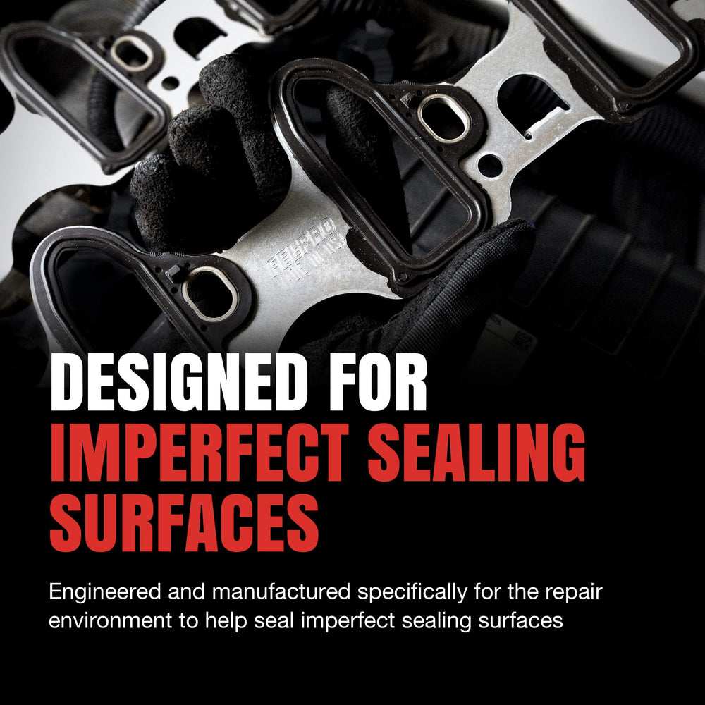 Fel-Pro close-up of sealing bead detail showing precision for improved leak resistance