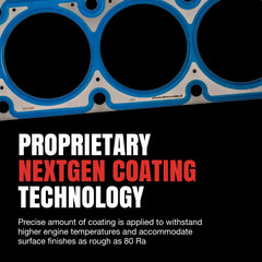 Fel-Pro embossed sealing bead texture showing improved leak resistance