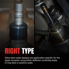 Fel-Pro installation tool beside seals, protects seal lip during install