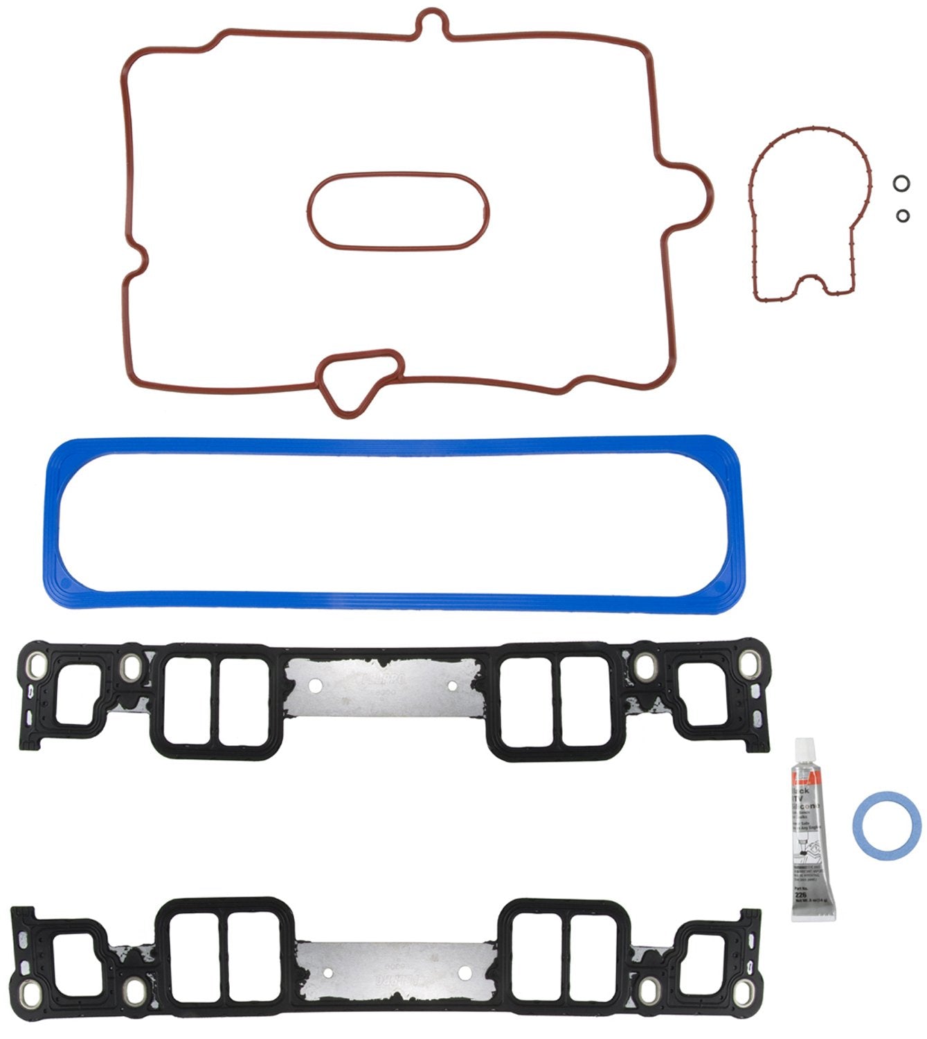 Fel-Pro gasket kit on a workshop bench during installation illustrating ease of use