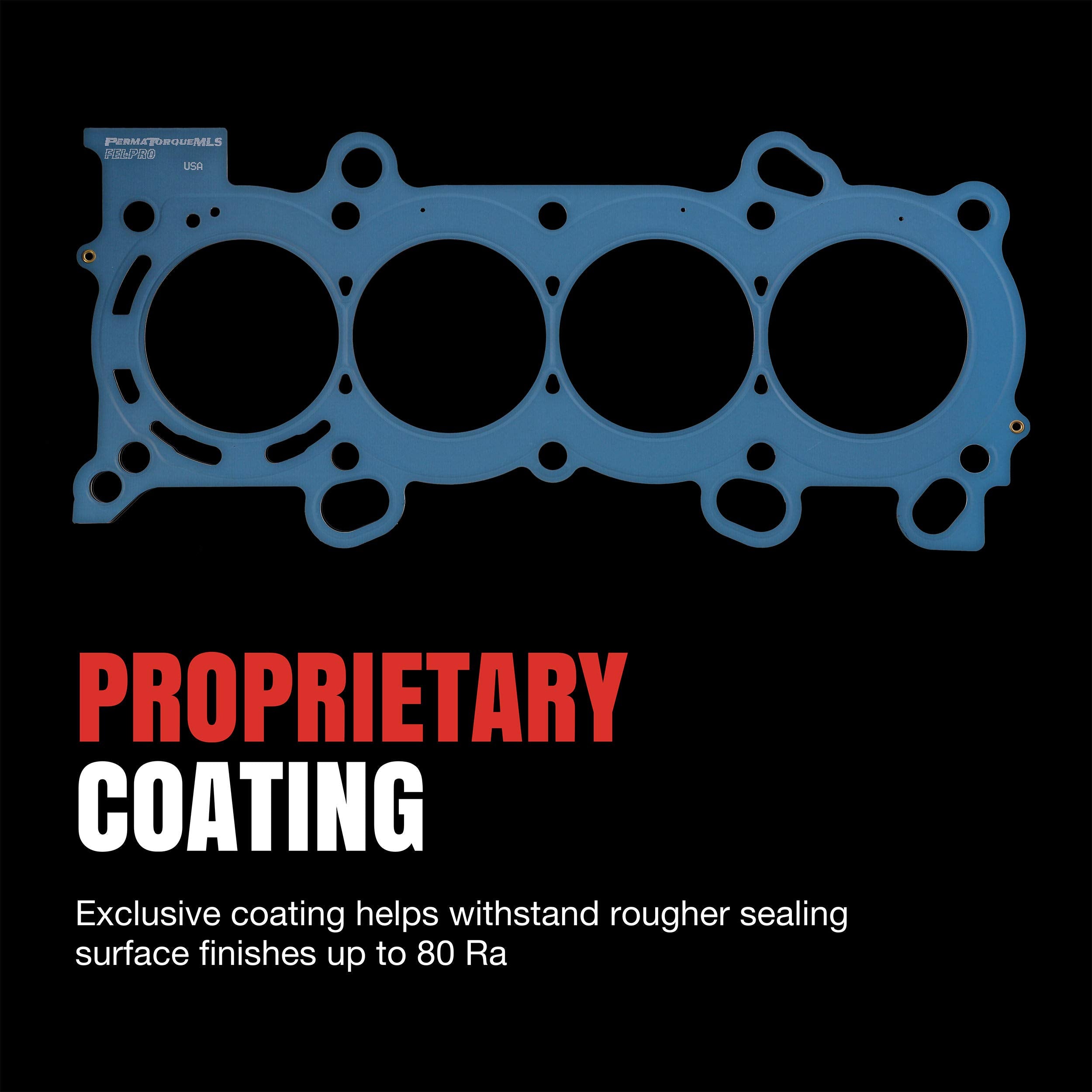 Fel-Pro multilayer steel edge detail, demonstrating durable construction
