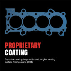Fel-Pro multilayer steel edge detail, demonstrating durable construction