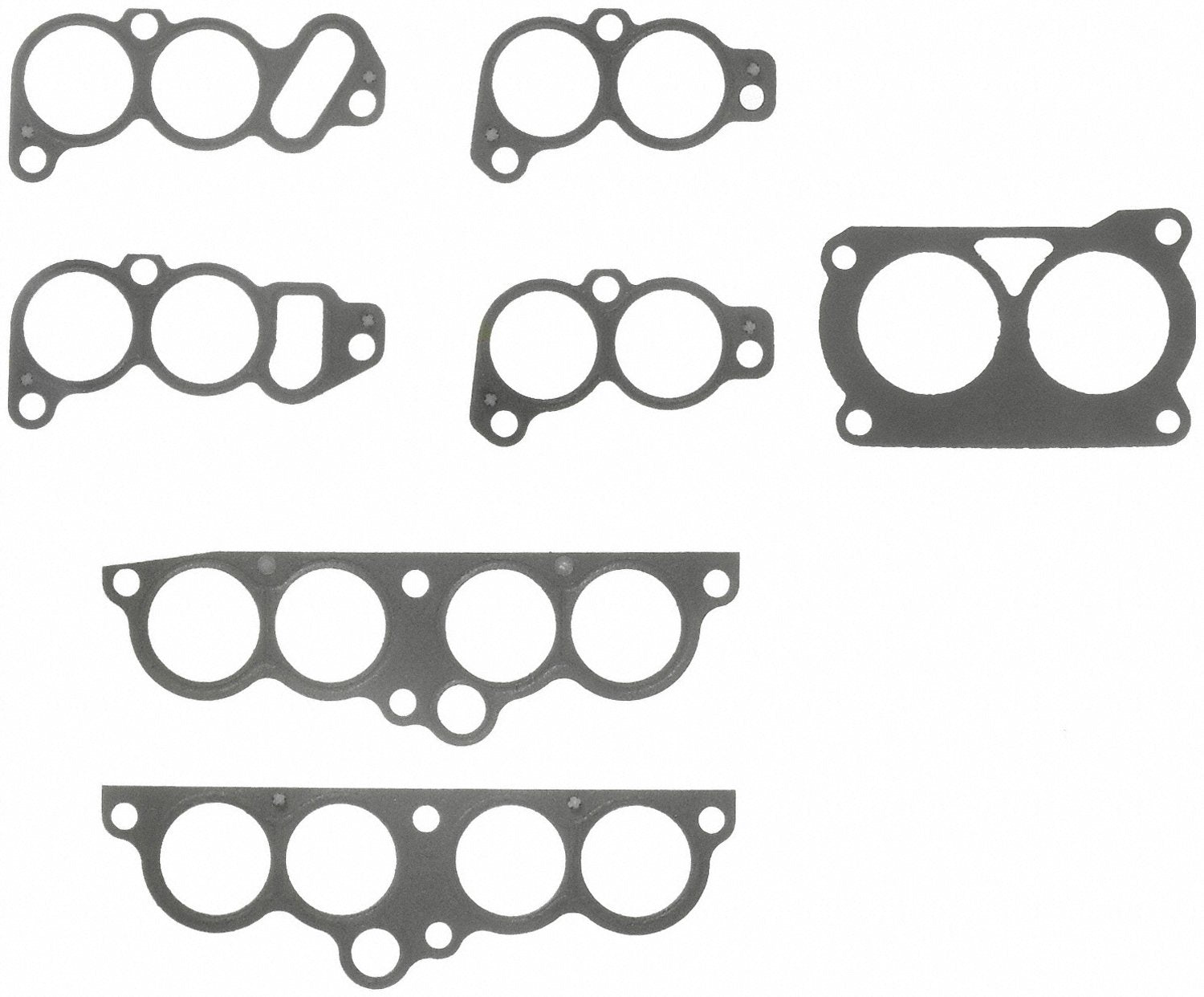 Fel-Pro MS 93160 gasket close-up showing texture and seal features for durable intake sealing