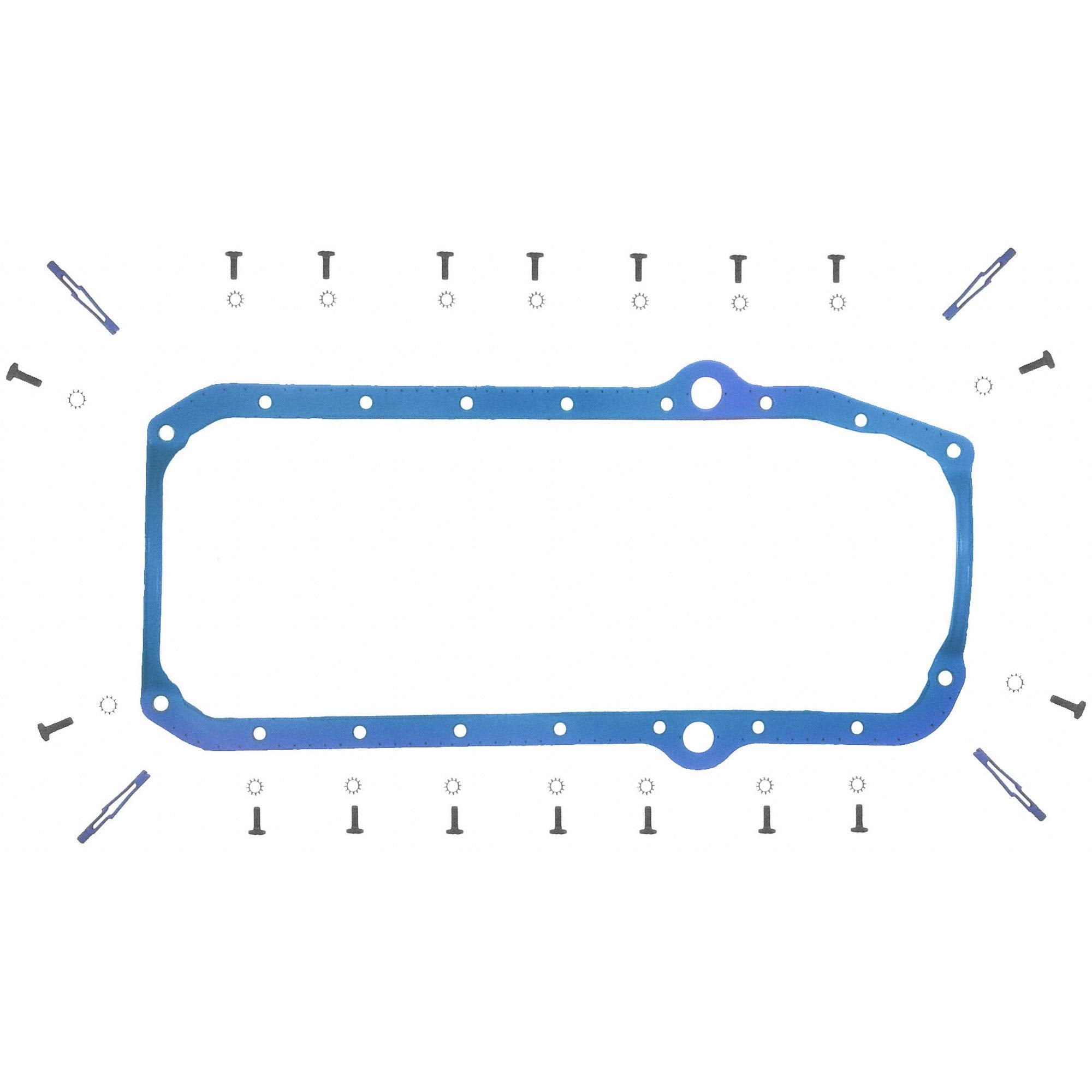 Fel‑Pro front packaging showing complete gasket set and fitment details for easy selection