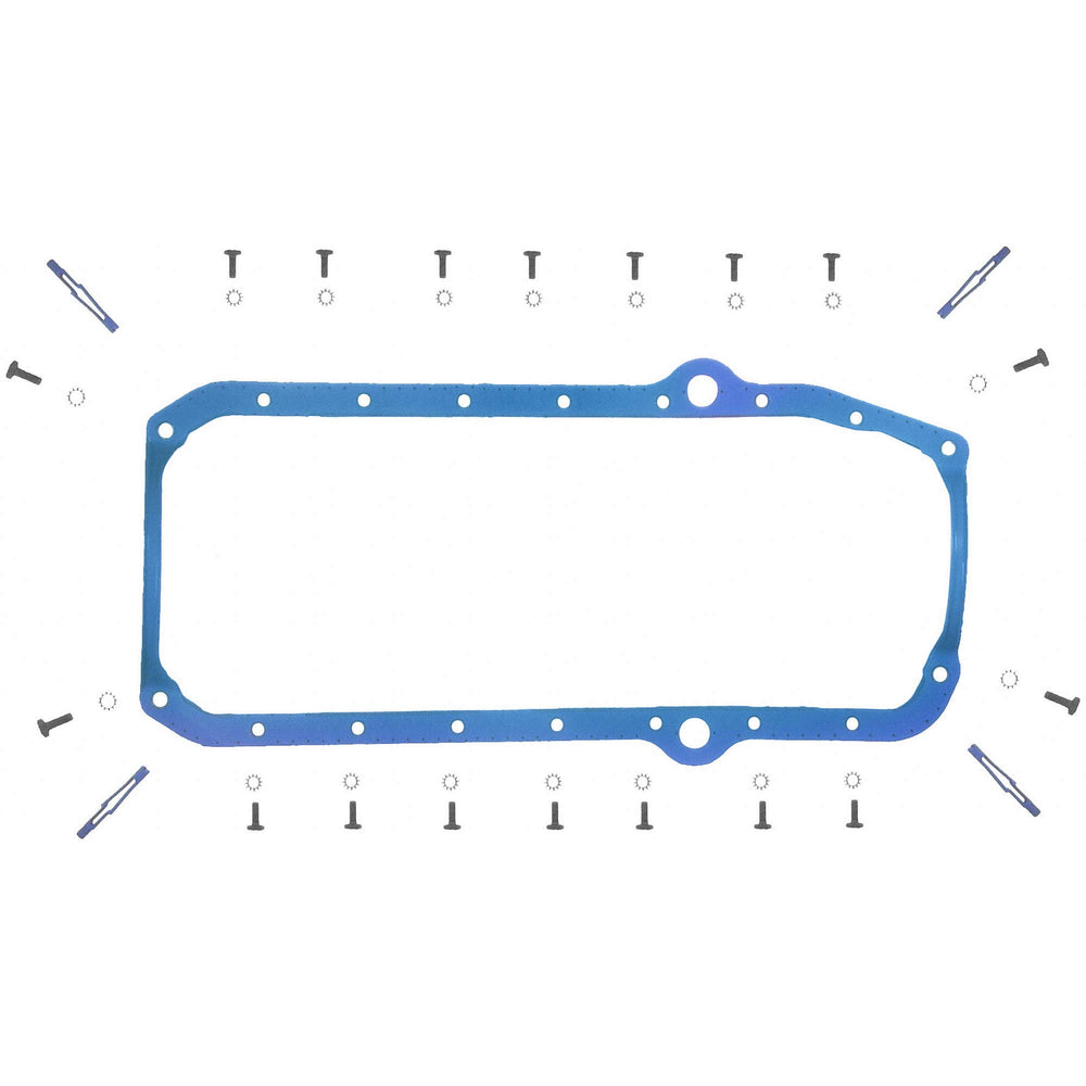 Fel‑Pro front packaging showing complete gasket set and fitment details for easy selection