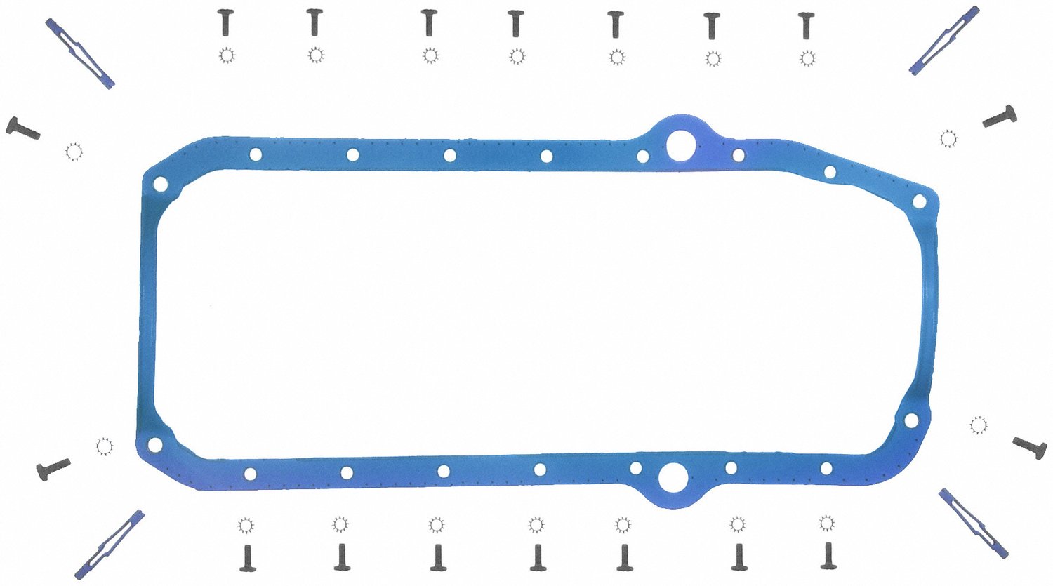 Fel‑Pro gasket next to ruler showing dimensions for correct size confirmation