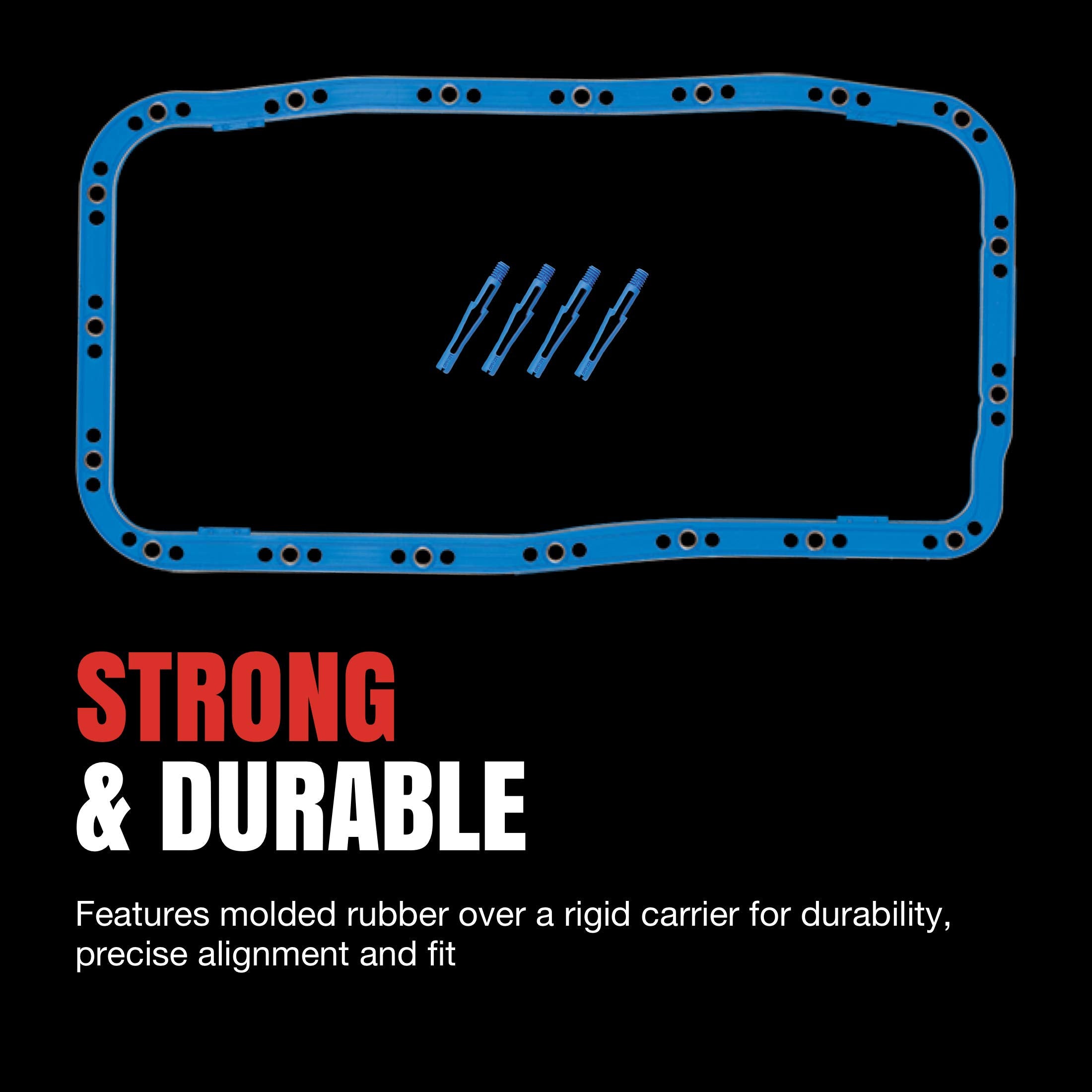 Fel‑Pro SnapUps holding gasket in place for faster installation and accurate bolt alignment