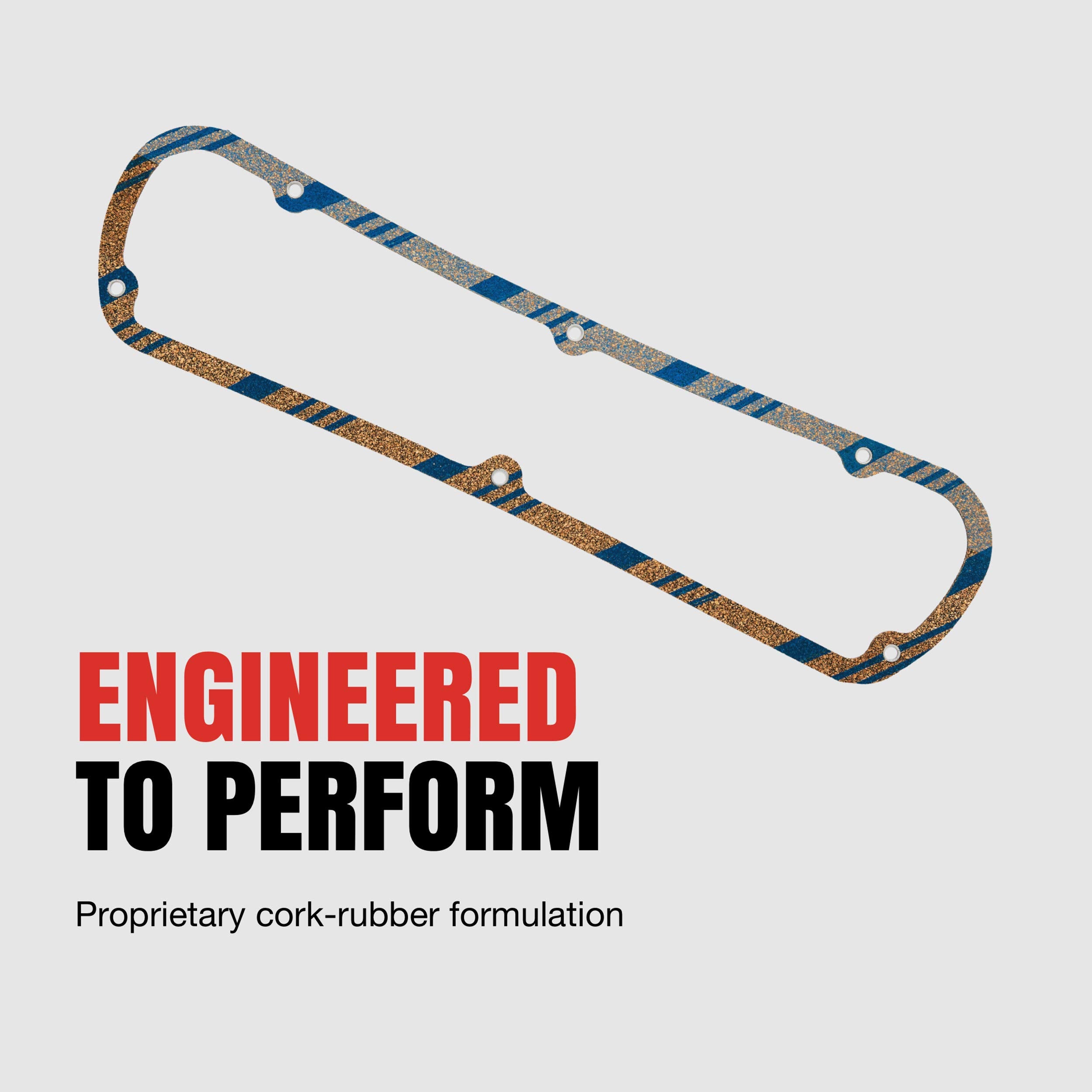 Fel-Pro valve cover gasket installed on a Ford engine, demonstrating proper fit