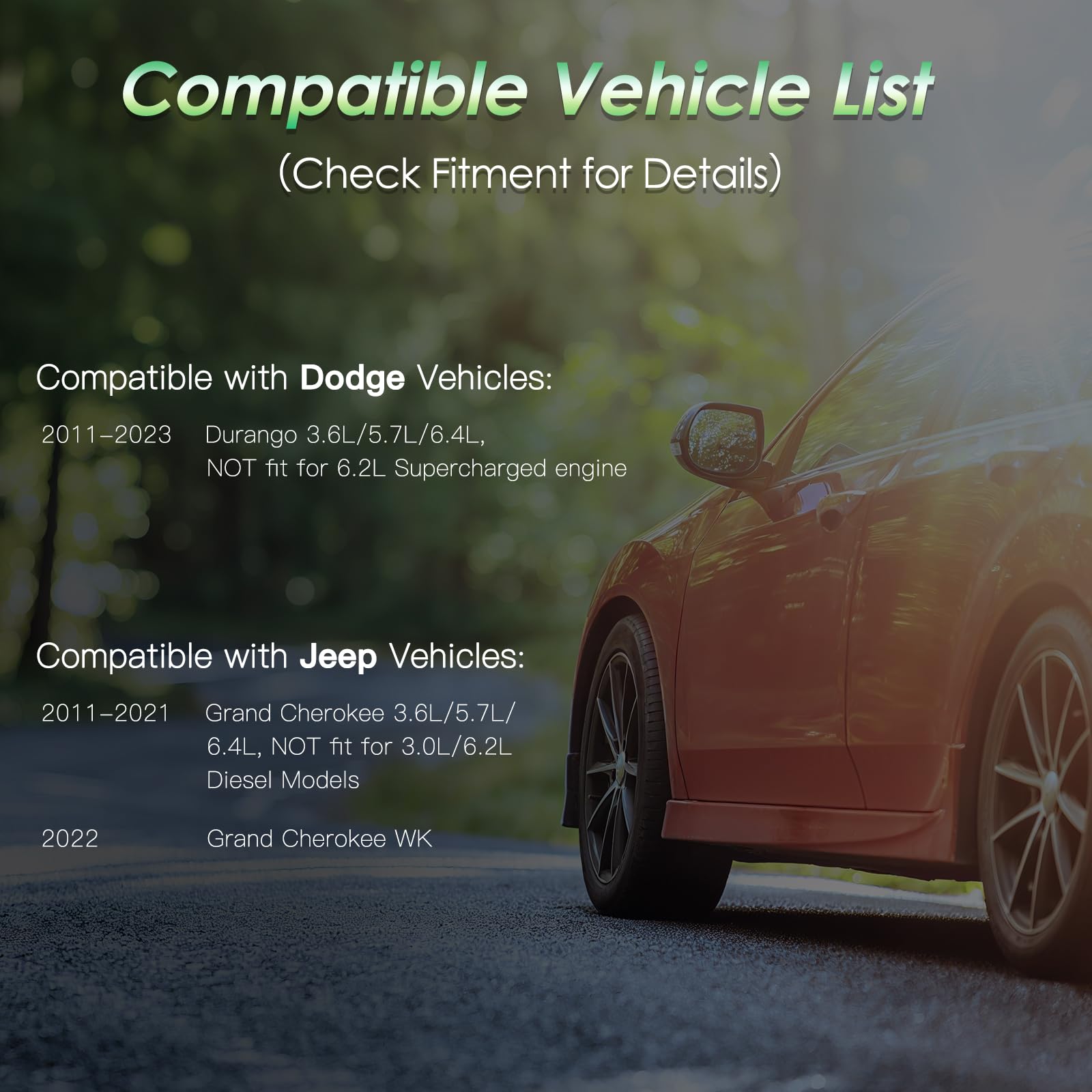 Femota-equipped vehicle on road suggesting cleaner cabin air for passengers benefit