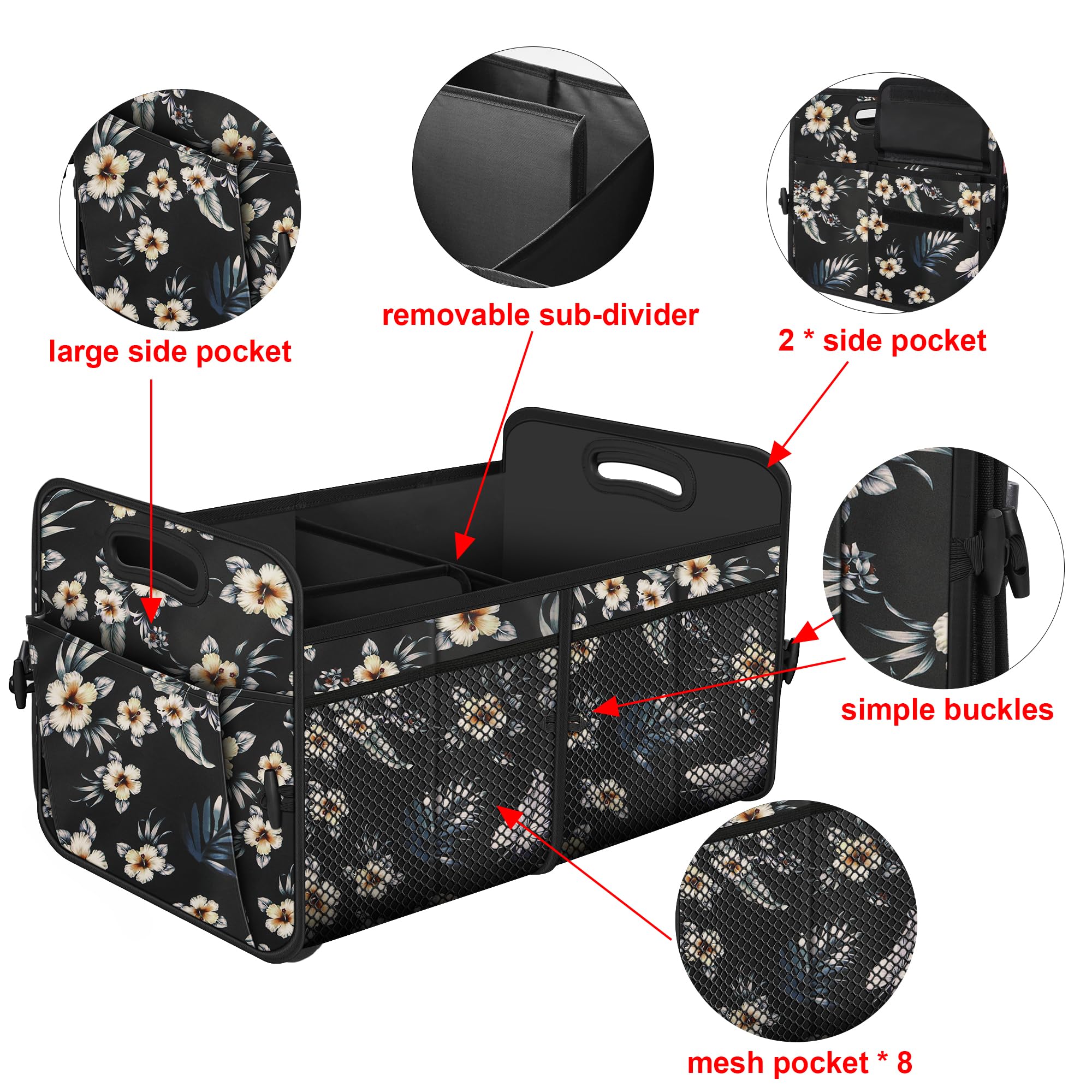 Femuar collapsed flat for compact storage and easy stowaway