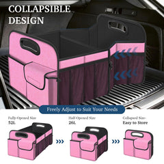 Femuar folded flat under seat showing compact storage benefit