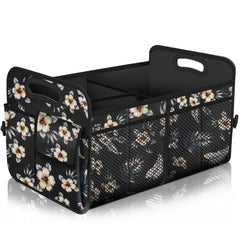 Femuar front view hibiscus pattern showing large capacity and stylish look