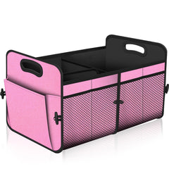 Femuar front view of organizer in trunk showing large capacity and neat storage benefit