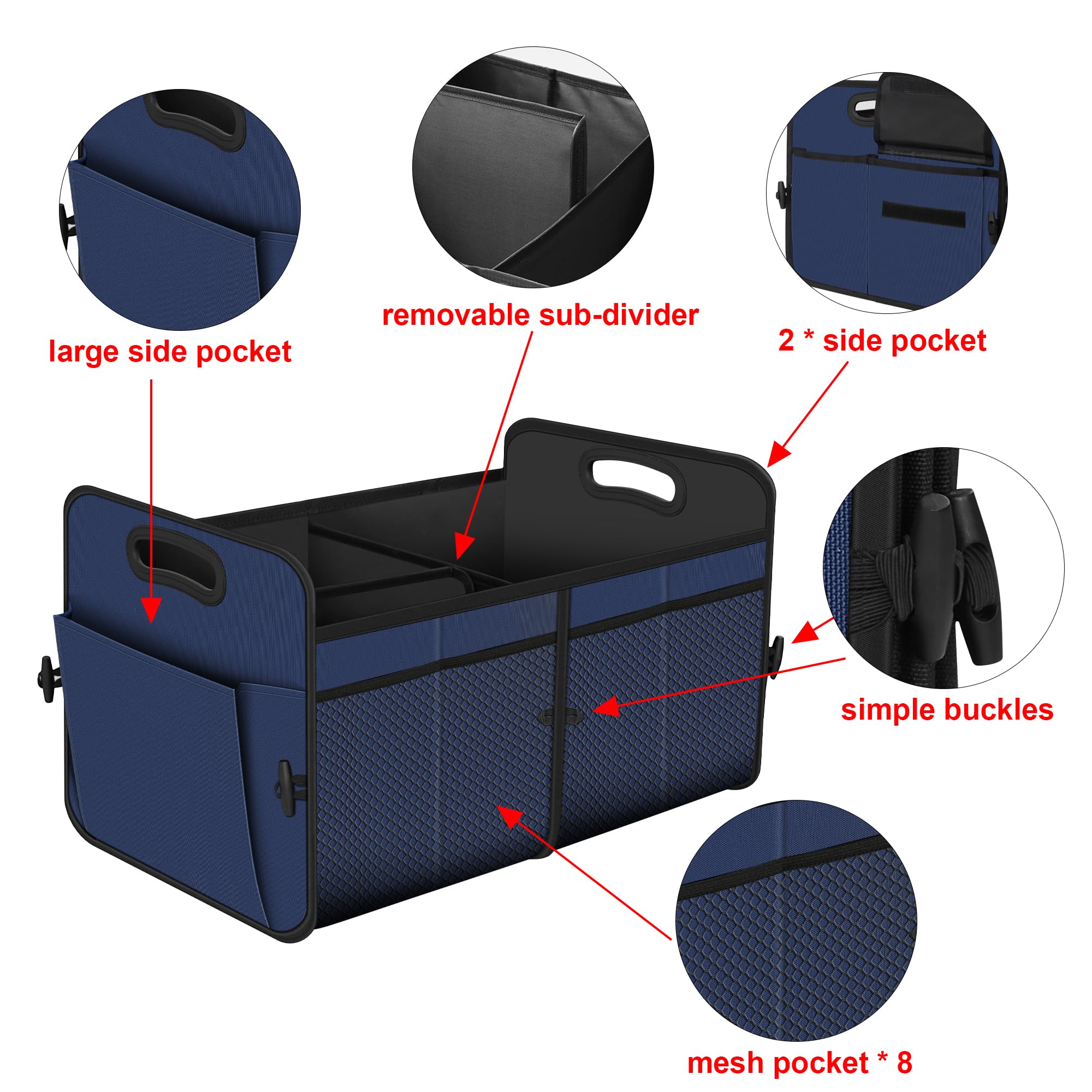 Femuar placed in an SUV trunk illustrating tidy cargo and secure gear transport