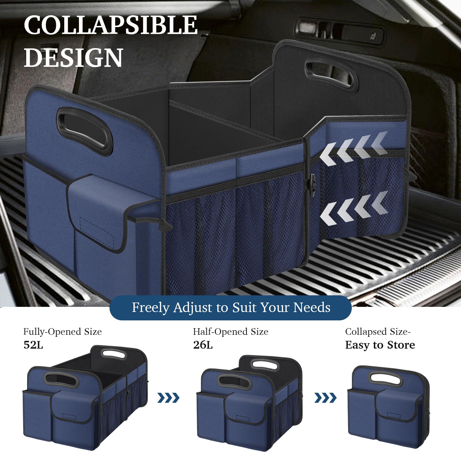 Femuar underside showing Velcro non-slip bottom that prevents sliding in vehicle