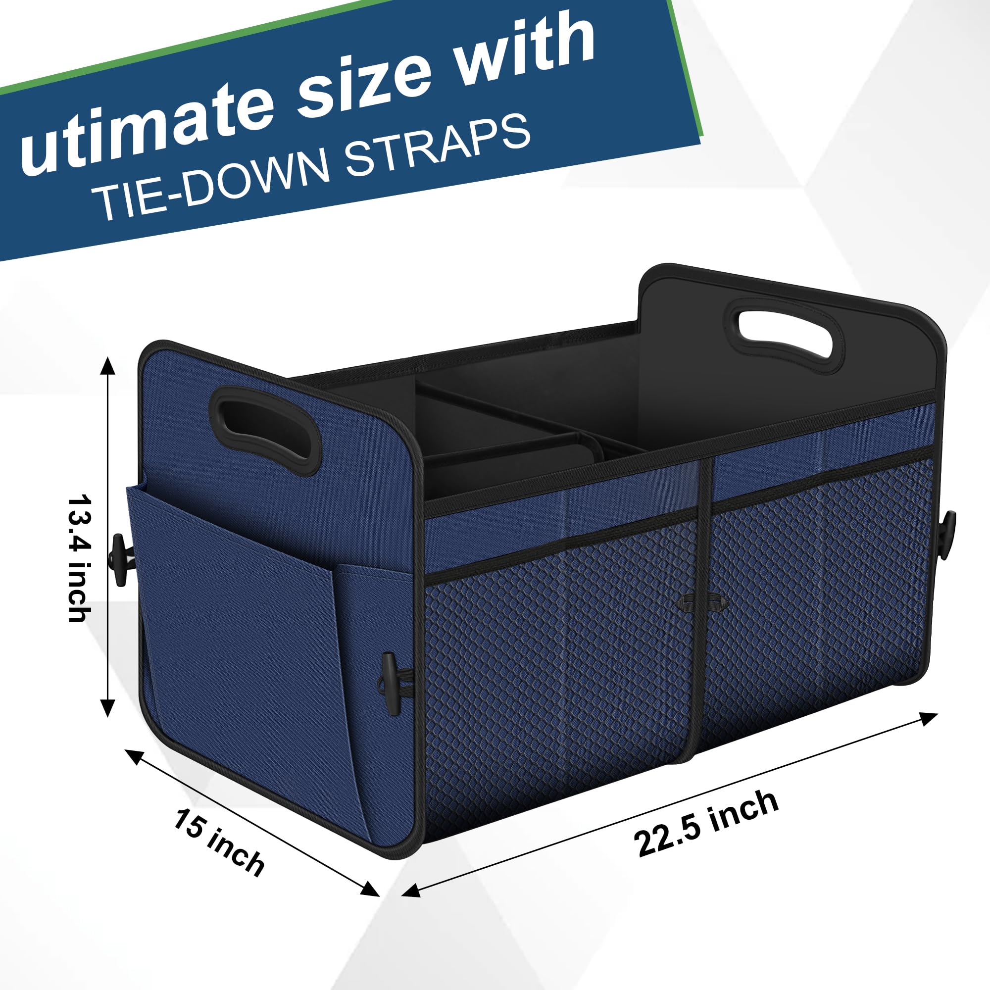 Femuar open interior displaying 11 pockets and organized compartments for easy access