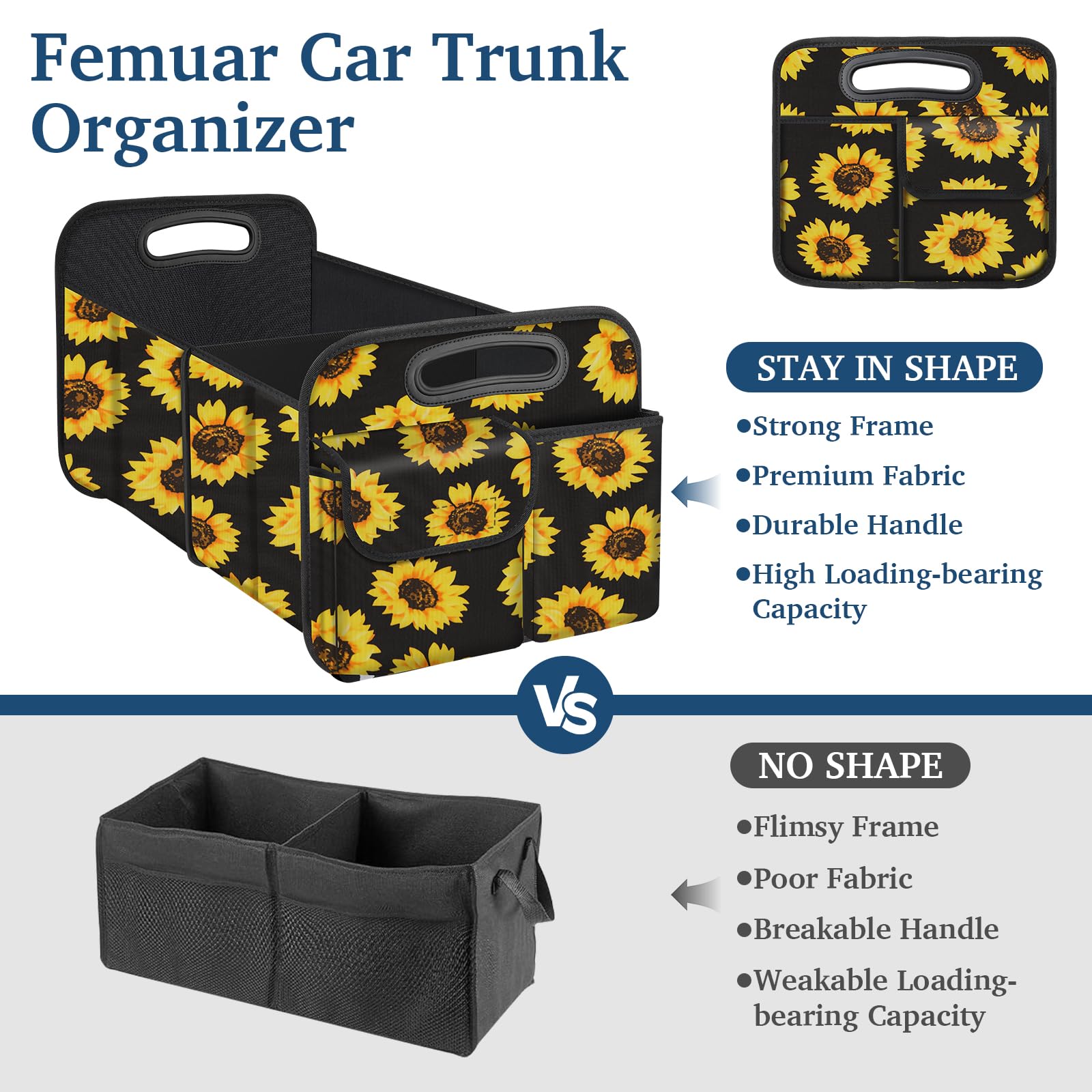 Femuar open with groceries and gear illustrating tidy transport